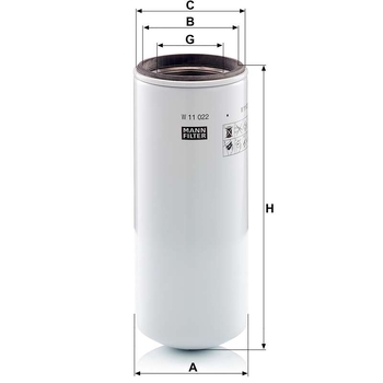 Filtru ulei - MANN-FILTER [W 11 022]
