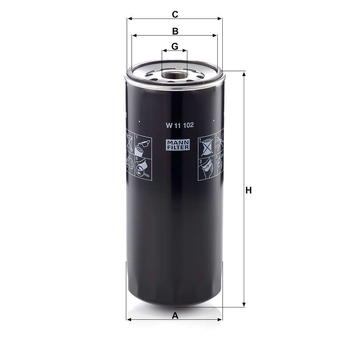 Filtru ulei - MANN-FILTER [W 11 102]