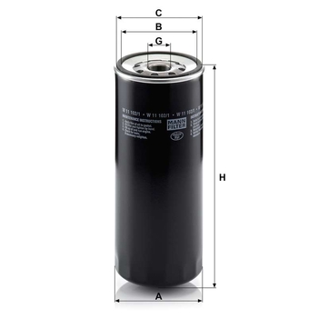 Filtru ulei - MANN-FILTER [W 11 102/1]