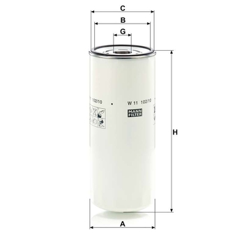Filtru ulei - MANN-FILTER [W 11 102/10]