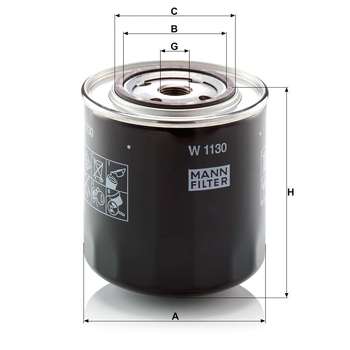 Filtru ulei - MANN-FILTER [W 1130]