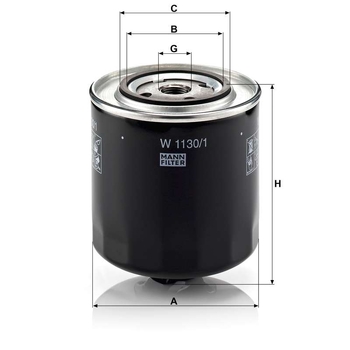 Filtru ulei - MANN-FILTER [W 1130/1]