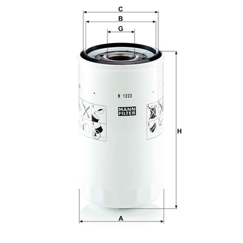 Filtru ulei - MANN-FILTER [W 1223]
