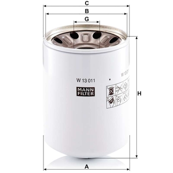 Filtru ulei - MANN-FILTER [W 13 011 x]