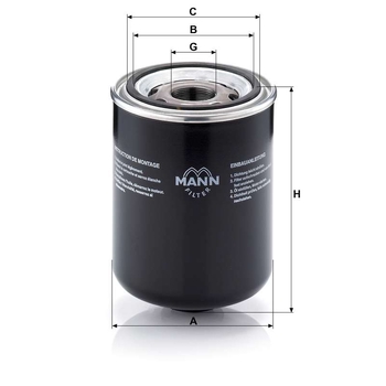 Filtru hidraulic - MANN-FILTER [W 1374/5]