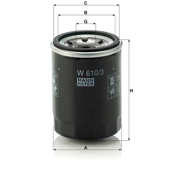 Filtru ulei - MANN-FILTER [W 610/3]
