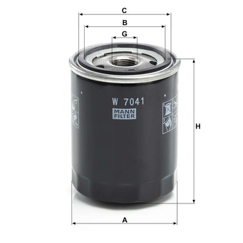 Filtru ulei motor - MANN-FILTER [W 7041]