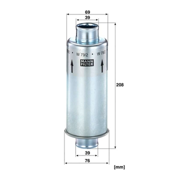 Filtru hidraulic - MANN-FILTER [W 79/2]