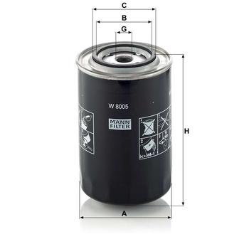 Filtru ulei - MANN-FILTER [W 8005]
