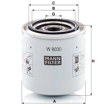 Filtru ulei - MANN-FILTER [W 8030]