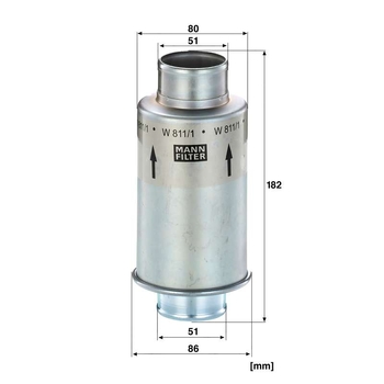 Filtru hidraulic - MANN-FILTER [W 811/1]