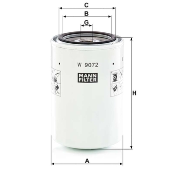 Filtru ulei - MANN-FILTER [W 9072]