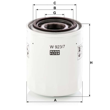Filtru hidraulic - MANN-FILTER [W 923/7]