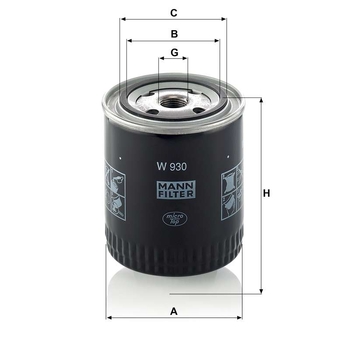 Filtru ulei - MANN-FILTER [W 930]