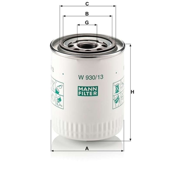 Filtru ulei - MANN-FILTER [W 930/13]