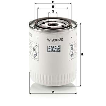 Filtru - MANN-FILTER [W 930/20]