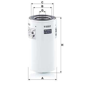 Filtru hidraulic - MANN-FILTER [W 935/2]