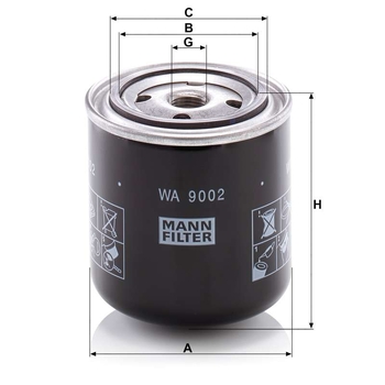 Filtru ulei motor - MANN-FILTER [WA 9002]