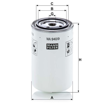 Filtru racire - MANN-FILTER [WA 940/9]