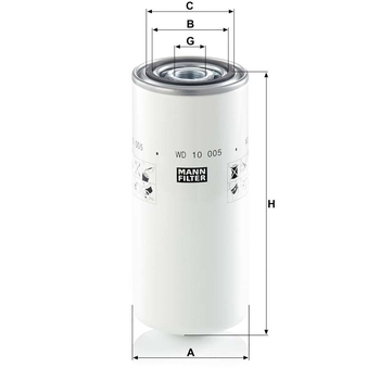 Filtru hidraulic - MANN-FILTER [WD 10 005]