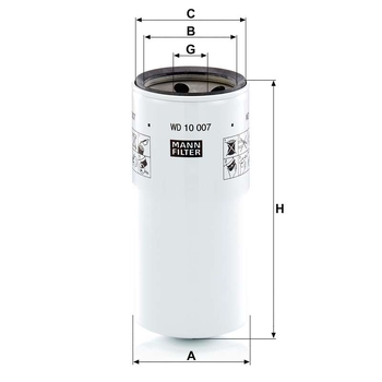 Filtru hidraulic - MANN-FILTER [WD 10 007]