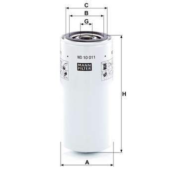 Filtru hidraulic - MANN-FILTER [WD 10 011]