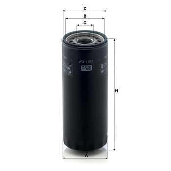 Filtru hidraulic - MANN-FILTER [WD 11 003]