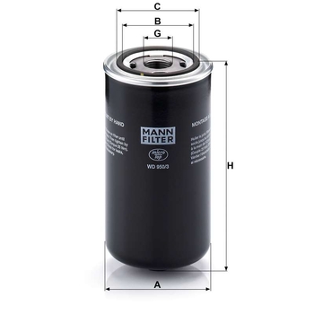 Filtru hidraulic - MANN-FILTER [WD 950/3]