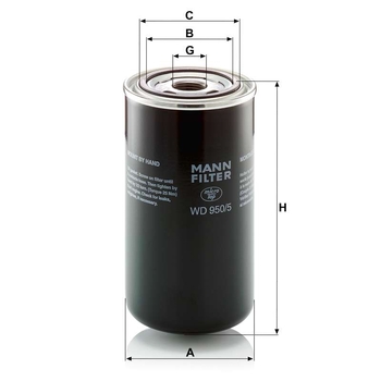 Filtru hidraulic - MANN-FILTER [WD 950/5]