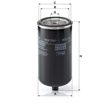 Filtru combustibil - MANN-FILTER [WDK 724/1]