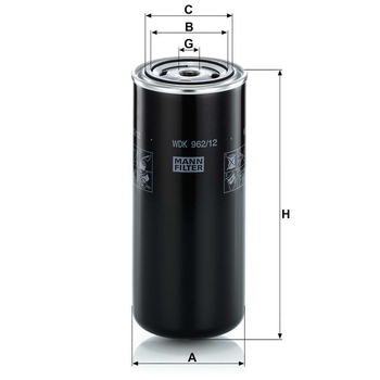 Filtru combustibil - MANN-FILTER [WDK 962/12]