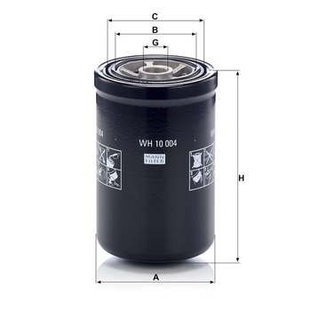 Filtru hidraulic - MANN-FILTER [WH 10 004]