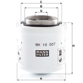 Filtru hidraulic - MANN-FILTER [WH 10 007]