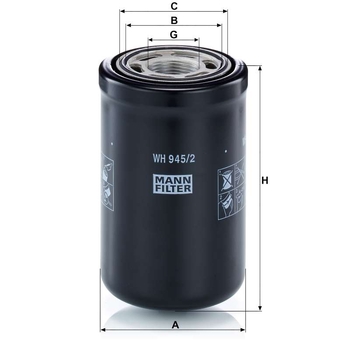 Filtru hidraulic transmisie - MANN-FILTER [WH 945/2]