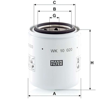 Filtru combustibil - MANN-FILTER [WK 10 020]