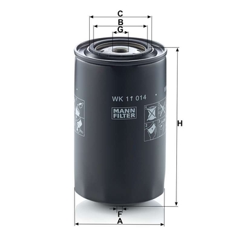Filtru combustibil - MANN-FILTER [WK 11 014]
