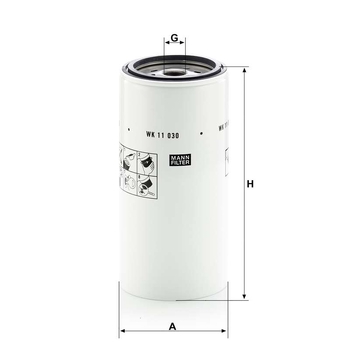 Filtru combustibil - MANN-FILTER [WK 11 030 x]