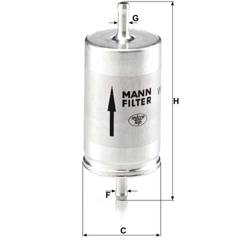 Filtru combustibil - MANN-FILTER [WK 410]
