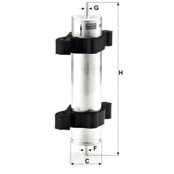 Filtru combustibil - MANN-FILTER [WK 521/2]