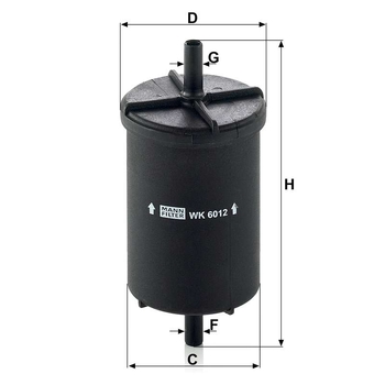 Filtru combustibil - MANN-FILTER [WK 6012]