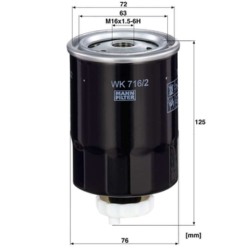 Filtru combustibil - MANN-FILTER [WK 716/2 x]