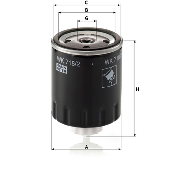 Filtru - MANN-FILTER [WK 718/2]
