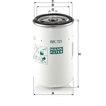 Filtru combustibil - MANN-FILTER [WK 723]