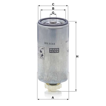 Filtru combustibil - MANN-FILTER [WK 8044 x]