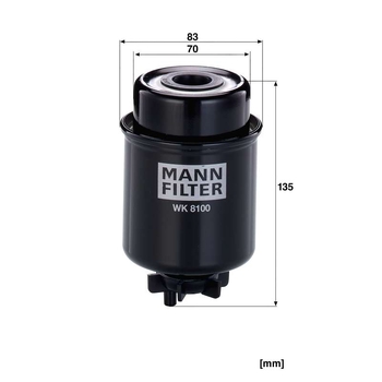 Filtru combustibil - MANN-FILTER [WK 8100]