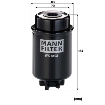 Filtru combustibil - MANN-FILTER [WK 8102]