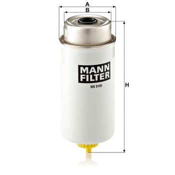 Filtru combustibil - MANN-FILTER [WK 8105]