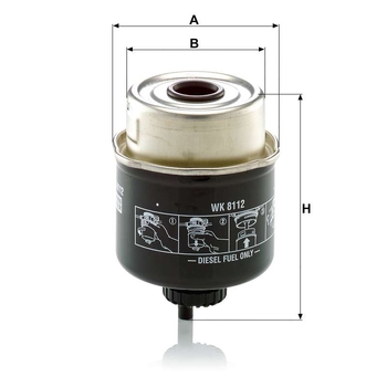 Filtru combustibil - MANN-FILTER [WK 8112]