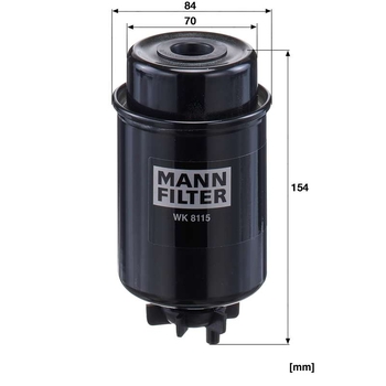Filtru combustibil - MANN-FILTER [WK 8115]