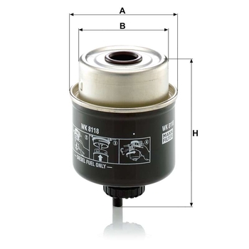 Filtru combustibil - MANN-FILTER [WK 8118]